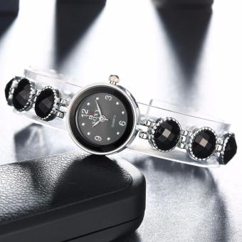 Popcorn WH0042A Round Shape Female Women Lady Casual Quartz Watchwith Crystal Diamond Bracelet/Chain(Black) June 2018 - 3 Popcorn WH0042A Round Shape Female Women Lady Casual Quartz Watchwith Crystal diamond bracelet/Chain(Black) - 3
