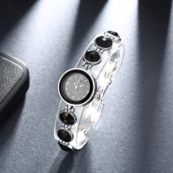 Popcorn WH0042A Round Shape Female Women Lady Casual Quartz Watchwith Crystal Diamond Bracelet/Chain(Black) June 2018 - 4 Popcorn WH0042A Round Shape Female Women Lady Casual Quartz Watchwith Crystal diamond bracelet/Chain(Black) - 4
