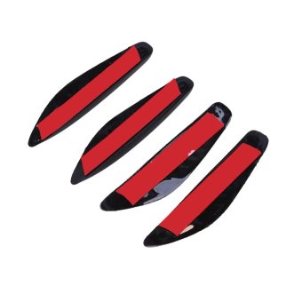 Possbay 4Pcs Universal Car Door Side Edge Guards Trim StripStickers Protection Red - Intl June 2018 - 3 Possbay 4Pcs Universal Car Door Side Edge Guards Trim StripStickers Protection Red - intl - 3