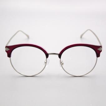 Premium Clubmaster Round W/ Multi Coated Lens And AircraftAluminum-magnesium Alloy Replaceable Lens UnisexEyewear_G003_Magenta_Silver Optical Frame Replaceable Lens - Unisex June 2018 - 2 Premium Clubmaster Round w/ Multi Coated lens and AircraftAluminum-magnesium Alloy Replaceable Lens UnisexEyewear_G003_Magenta_Silver Optical Frame Replaceable Lens - Unisex - 2