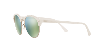 Ray-Ban Sunglasses Clubround RB4246 - Top Wrinkled White On White(988/2X) Size 51 Green Mirror Green June 2018 - 3 Ray-Ban Sunglasses Clubround RB4246 - Top Wrinkled White On White(988/2X) Size 51 Green Mirror Green - 3