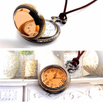 Rising Star Brown Glass Retro Pocket Watch Velvet Rope NecklaceSweater Chain X0363 June 2018 - 4 Rising Star Brown Glass Retro Pocket Watch Velvet Rope NecklaceSweater Chain X0363 - 4