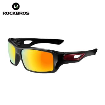 RockBros Cycling Glasses Polarized Sunglasses Outdoor Sport Bicycle Goggles Eye Protector, Black&Dard Red - Intl June 2018 - 3 RockBros Cycling Glasses Polarized Sunglasses Outdoor Sport Bicycle Goggles Eye Protector, Black&Dard Red - intl - 3