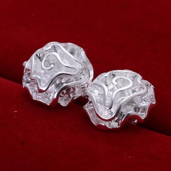 Rose Flower Fashion 925 Silver Plated Women Stud Earrings Eardrop Anting - Anting Jewelry Romantic Party Wedding Birthday Gift - Intl April 2018 - 3 Rose Flower Fashion 925 Silver Plated Women Stud Earrings Eardrop anting - anting Jewelry Romantic Party Wedding Birthday Gift - intl - 3