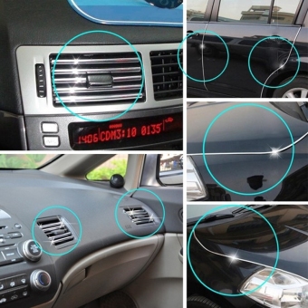 Silver Car Auto Truck Door Edge Guard Trim Molding Protector Strip, Length: 15m June 2018 - 4 Silver Car Auto Truck Door Edge Guard Trim Molding Protector Strip, Length: 15m - 4