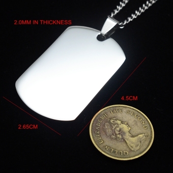 Silver Tone English Our Father Lord's Prayer Dog Tag PendantNecklace 60cm - Intl June 2018 - 4 Silver Tone English Our Father Lord's Prayer Dog Tag PendantNecklace 60cm - Intl - 4