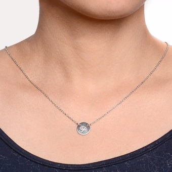 Silverworks X1800 Letter P Necklace (Silver) June 2018 - 2 Silverworks X1800 Letter P Necklace (Silver) - 2