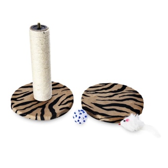 Single Platform Kitten Small Cat Tree Tower Playground With Scratching Posts Hanging Toy (Zebra Stripes) - Intl June 2018 - 5 Single Platform Kitten Small Cat Tree Tower Playground With Scratching Posts Hanging Toy (Zebra Stripes) - intl - 5