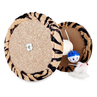 Single Platform Kitten Small Cat Tree Tower Playground With Scratching Posts Hanging Toy (Zebra Stripes) - Intl June 2018 - 4 Single Platform Kitten Small Cat Tree Tower Playground With Scratching Posts Hanging Toy (Zebra Stripes) - intl - 4