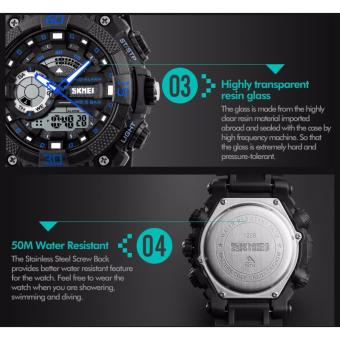 Skmei 1228 SKMEI Fashion Dial Outdoor Sports Watches Men Electronic Quartz Digital Watch 50M Waterproof Wristwatches Relogio Masculino 1228 June 2018 - 5 Skmei 1228 SKMEI Fashion Dial Outdoor Sports Watches Men Electronic Quartz Digital Watch 50M Waterproof Wristwatches Relogio Masculino 1228 - 5
