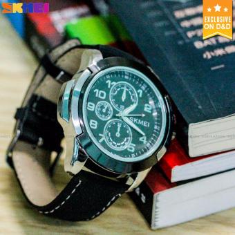 SKMEI 3999 Men's Fashion Leather Strap Sports Quartz Wrist Watch BLACK June 2018 - 4 SKMEI 3999 Men's Fashion Leather Strap Sports Quartz Wrist Watch BLACK - 4