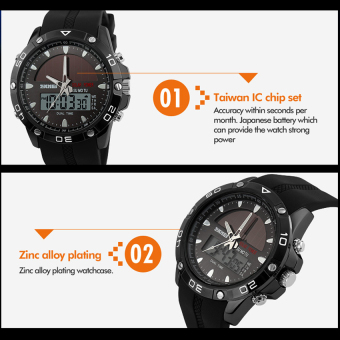 SKMEI Solar Power Watch Waterproof Sports Watches Men Women Digital Analog EL Light Outdoor Swimming Diving Watch (Blue) - Intl June 2018 - 5 SKMEI Solar Power Watch Waterproof Sports Watches Men Women Digital Analog EL Light Outdoor Swimming Diving Watch (Blue) - Intl - 5
