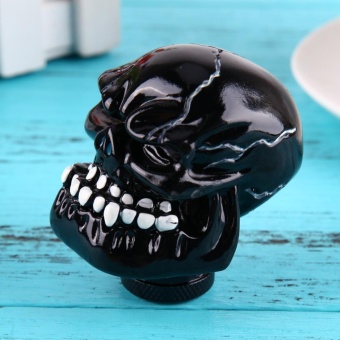 Skull Head Car Gear Shift Knob Modification Car InteriorAccessory(Black) - Intl July 2018 - 3 Skull Head Car Gear Shift Knob Modification Car InteriorAccessory(Black) - intl - 3