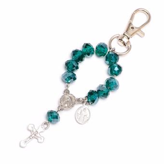 Soleful By Cez May Birthstone Rosary Keychain With Prayer Card (Emerald) June 2018 - 2 Soleful by Cez May Birthstone Rosary Keychain with Prayer Card (Emerald) - 2