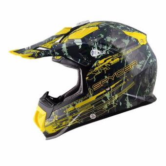 Spyder Motocross Helmet Brawl G 483 (Green/Yellow)-Large May 2018 - 5 Spyder Motocross Helmet Brawl G 483 (Green/Yellow)-Large - 5