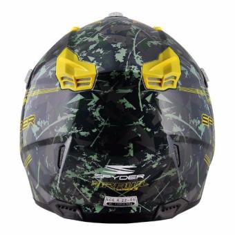Spyder Motocross Helmet Brawl G 483 (Green/Yellow)-Large May 2018 - 3 Spyder Motocross Helmet Brawl G 483 (Green/Yellow)-Large - 3