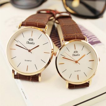 Swiss Men Boys Couple Watch Lovers Wristwatches Leather Belt Quartz Watches Men Simple Waterproof Thin Male Students Boyfriend Gift - Intl June 2018 - 2 Swiss Men Boys Couple Watch Lovers Wristwatches Leather Belt Quartz Watches Men Simple Waterproof Thin Male Students Boyfriend Gift - intl - 2