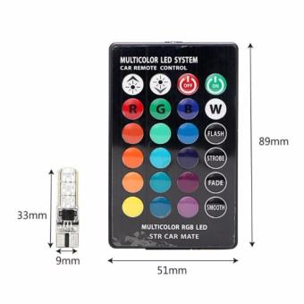 T10 Sillicone Car Park Light LED Bulbs With Remote Control(Multicolor) April 2018 - 3 T10 sillicone Car Park light LED bulbs with Remote Control(Multicolor) - 3