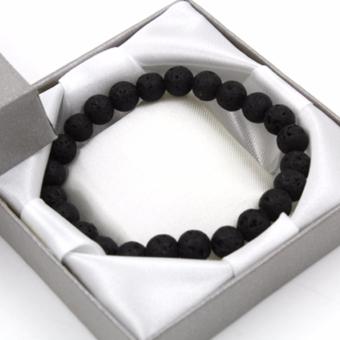 Tara Treasures Lava Stone Unisex Bracelet 8mm June 2018 - 2 Tara Treasures Lava Stone Unisex Bracelet 8mm - 2