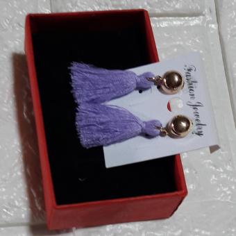 Tassel Earring Rose Gold Color Violet April 2018 - 2 Tassel Earring Rose Gold color Violet - 2