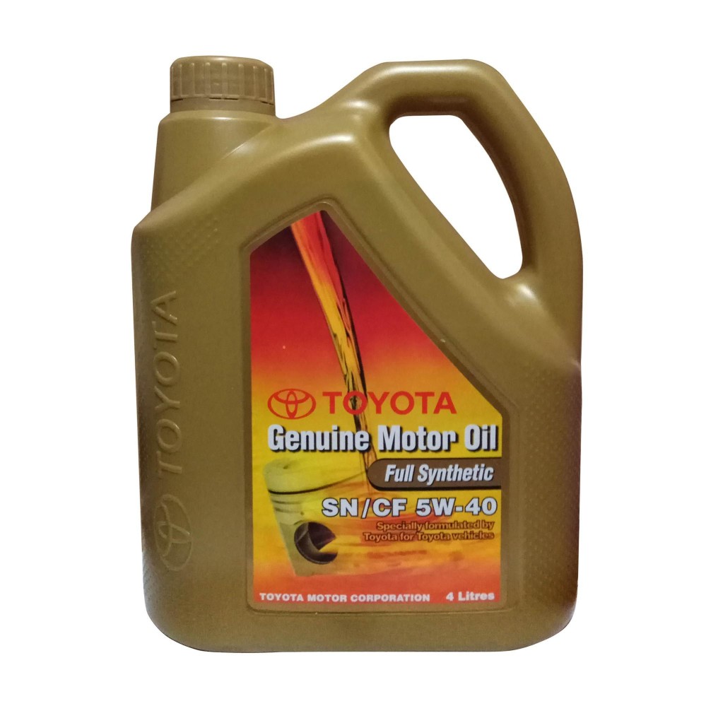 Toyota genuine motor oil full synthetic 5w 40 4l 1 gallon for gas and 