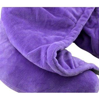 Travel Neck Pillow With Hood (Violet) June 2018 - 2 Travel Neck Pillow with Hood (Violet) - 2