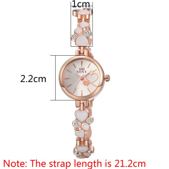 Treasure By B&D WH0025W Heart Shape Chain Quartz Casual WomenLady Watch (Rose Gold) June 2018 - 2 Treasure by B&D WH0025W Heart shape Chain Quartz Casual WomenLady Watch (Rose Gold) - 2