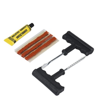 Tubeless Tyre Tire Puncture Repair Plug Kit Needle Patch Fix Tools Cement Useful - Intl July 2018 - 2 Tubeless Tyre Tire Puncture Repair Plug Kit Needle Patch Fix Tools Cement Useful - intl - 2