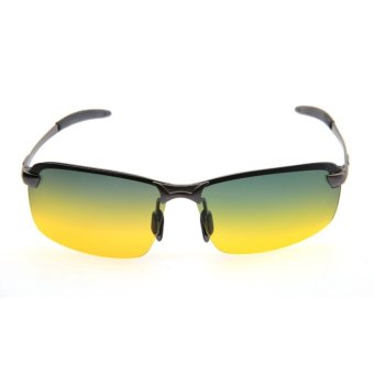 Unisex Day & Night View Vision Glasses Anti-glare DrivingPolarized Sunglasses (Gray Frame) - Intl June 2018 - 2 Unisex Day & Night View Vision Glasses Anti-glare DrivingPolarized Sunglasses (Gray Frame) - intl - 2