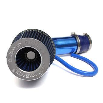 Universal Car Automobile Racing Air Intake Filter Alumimum Pipe Power Flow Kit Blue June 2018 - 4 Universal Car Automobile Racing Air Intake Filter Alumimum Pipe Power Flow Kit Blue - 4