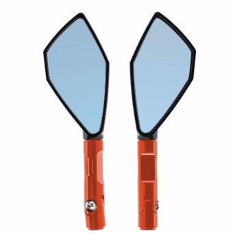 Universal Motorcycle Half CNC Aluminium Mirror Motorbike MotoRearview Side Mirror M8 M10 Universal For KAWASAKI HONDA SUZUKIYAMAHA DUCATI KTM (Orange) June 2018 - 3 Universal Motorcycle Half CNC Aluminium mirror motorbike motoRearview side Mirror M8 M10 Universal for KAWASAKI HONDA SUZUKIYAMAHA DUCATI KTM (Orange) - 3