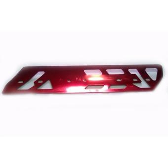 Universal Shark Power Motorcycle Aluminum Muffler Pipe Heat GuardShield (Red) June 2018 - 2 Universal Shark Power Motorcycle Aluminum Muffler Pipe Heat GuardShield (Red) - 2