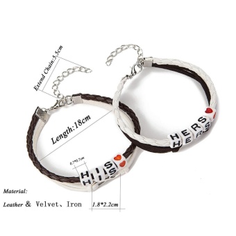 Valentine's Day Gift Couples Bracelets His And Hers Charm Bracelet - Intl June 2018 - 2 Valentine's Day Gift Couples Bracelets His and Hers Charm Bracelet - intl - 2