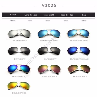 VEITHDIA Brand Classic Fashion Polarized Sunglasses Men/Women Colorful Reflective Coating Lens Eyewear Accessories Sun Glasses 3026(Silver Purple) - Intl June 2018 - 3 VEITHDIA Brand Classic Fashion Polarized Sunglasses Men/Women Colorful Reflective Coating Lens Eyewear Accessories Sun Glasses 3026(Silver Purple) - intl - 3
