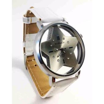 WoMage Star Faux Leather Strap Watch (White) June 2018 - 2 WoMage Star Faux Leather Strap Watch (White) - 2