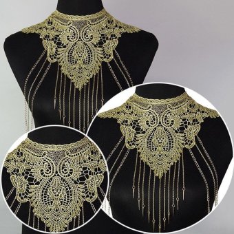 Women Lace Body Chain Jewelry Tassel Collar Choker Body Necklace -intl June 2018 - 5 Women Lace Body Chain Jewelry Tassel Collar Choker Body Necklace -intl - 5