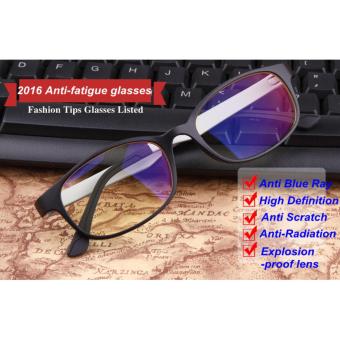 Womens Girls Glasses Eyes Protection Anti-fatigue Vintage Retro Goggle Komputer Unisex Anti Radiasi (Black) - Intl June 2018 - 4 Womens Girls Glasses Eyes Protection Anti-fatigue Vintage Retro Goggle Komputer Unisex Anti Radiasi (Black) - intl - 4