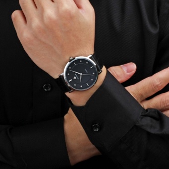 WWOOR Top Luxury Brand Watch Famous Fashion Sports Cool Men QuartzWatches Waterproof Leather Wristwatch For Male Black - Intl June 2018 - 3 WWOOR Top Luxury Brand Watch Famous Fashion Sports Cool Men QuartzWatches Waterproof Leather Wristwatch For Male Black - intl - 3
