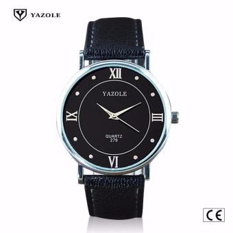 Yazole #279 (Black) High Quality Strap Fashion Easy-matchingCompact Quartz Wristwatch June 2018 - 3 Yazole #279 (Black) High Quality Strap Fashion Easy-matchingCompact Quartz Wristwatch - 3