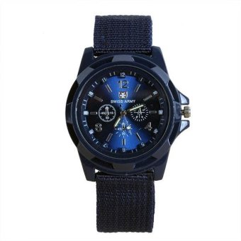 YBC Men Sports Leisure Classic Design Quartz Nylon Band Swiss Army Watch - Intl April 2018 - 3 YBC Men Sports Leisure Classic Design Quartz Nylon Band Swiss Army Watch - intl - 3