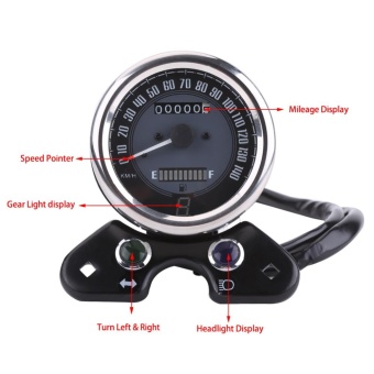 YOSOO Universal Motorcycle Odometer Speedometer Gear DigitalDisplay 9.5cm Mounting Hole - Intl June 2018 - 4 YOSOO Universal Motorcycle Odometer Speedometer Gear DigitalDisplay 9.5cm Mounting Hole - intl - 4