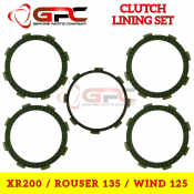 GPC Clutch Lining Set for XR200, ROUSER 135, WIND125