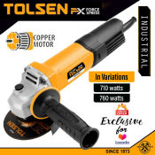 Tolsen 4" Angle Grinder with 4 Free Accessories