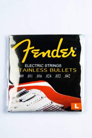 Fender Electric Guitar String Set 6pcs Stainless Bullet