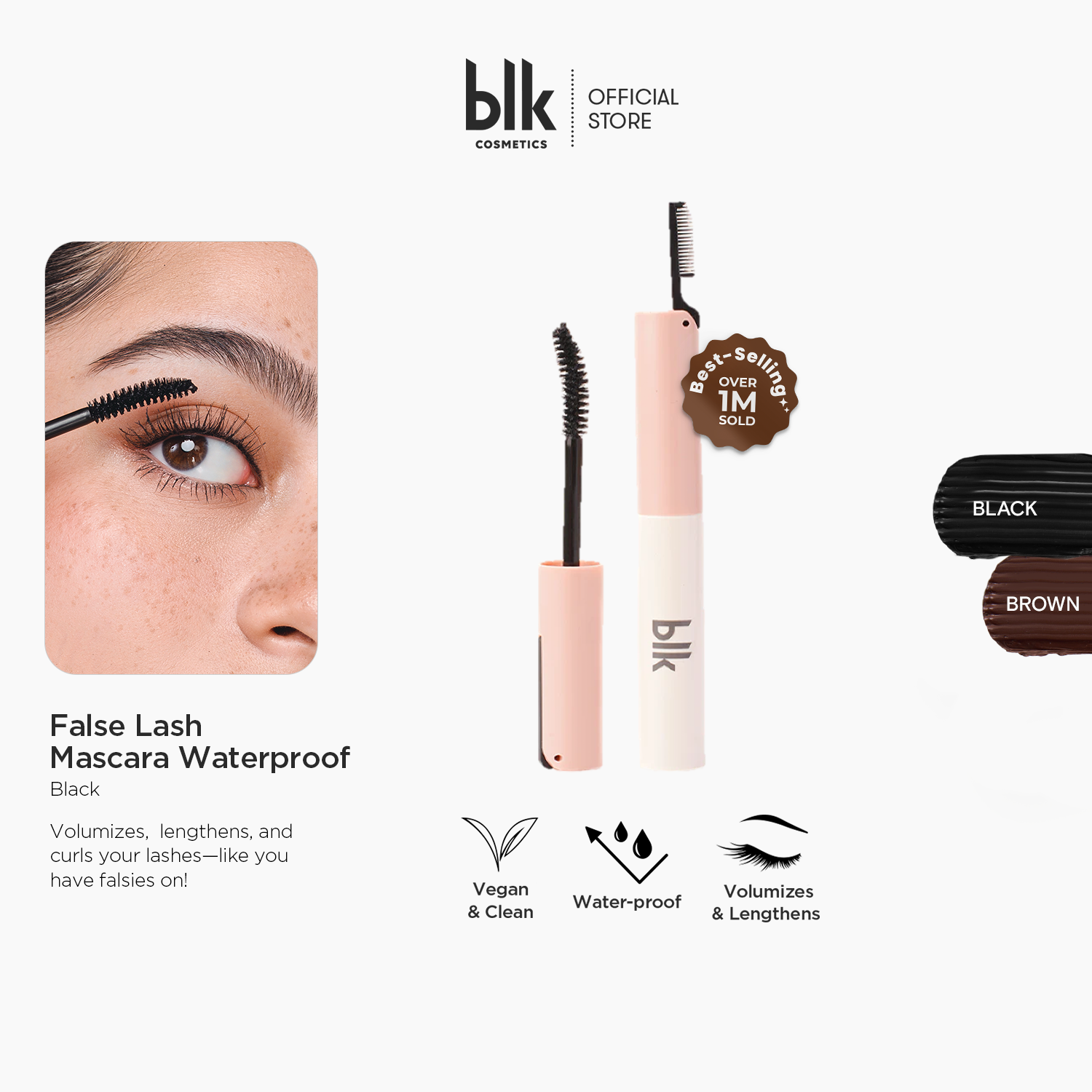 Discount on BLK Cosmetics  shoes - SKU: blk cosmetics false lash waterproof mascara