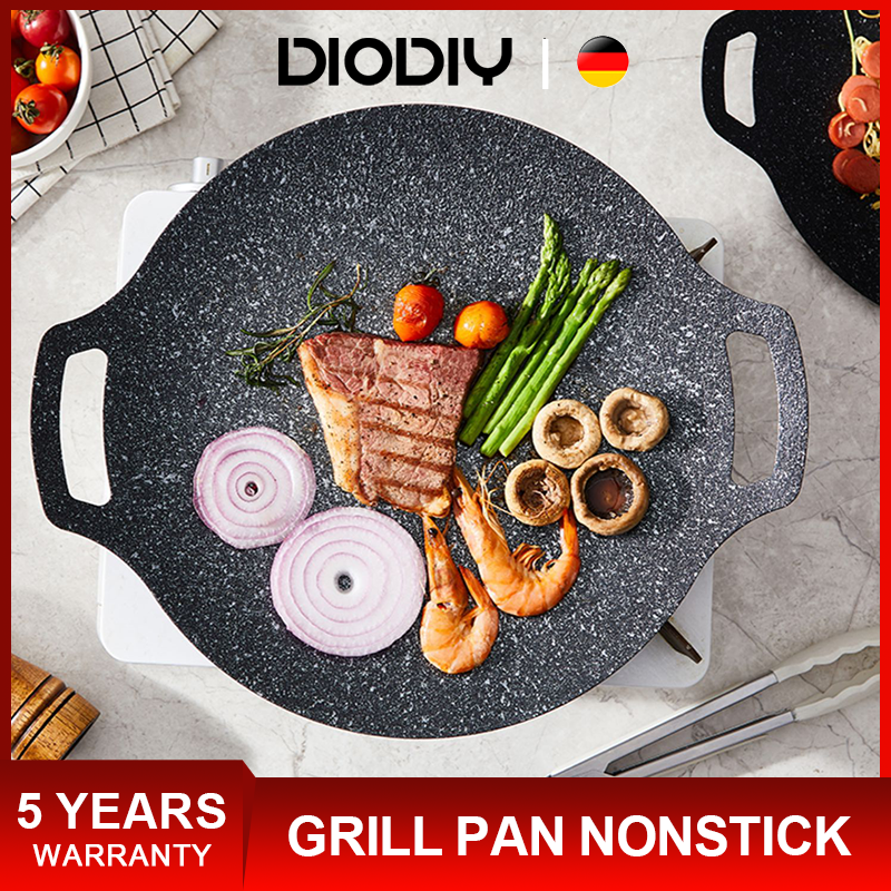 DIODIY Korean BBQ Grill Pan - Non-stick Outdoor Barbecue