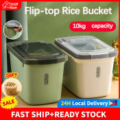 Fortune Home 10kg Rice Storage Container with Lid and Scooper