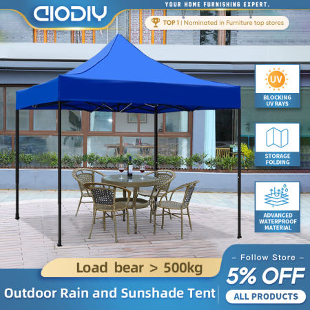 AIODIY Heavy Duty Waterproof Retractable Tent with Steel Stand