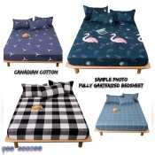 Garterized Canadian Bedsheet Cover with High-Quality Smm Design
