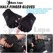 Moto Lupo Half Finger Gloves - Non-Slip Cycling Sports Gloves